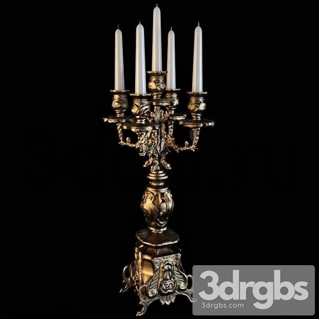 Classic Candlesticks 3dsmax Download - thumbnail 1