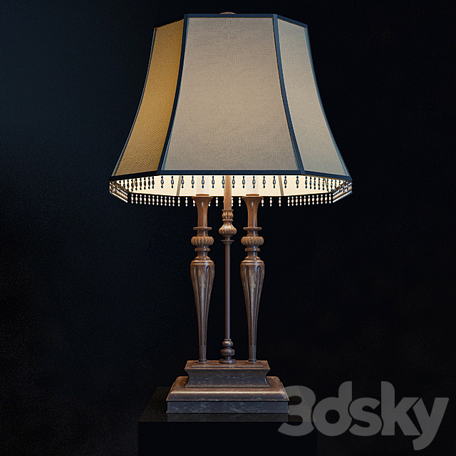 Classical table lamp 3DSMax File - thumbnail 1