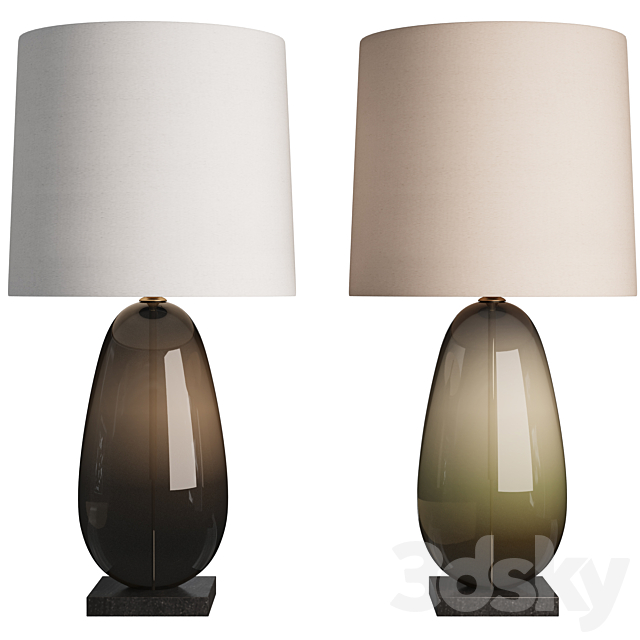 Coffee Bean Porta Romana Table Lamp BY Adam Aaronson 3ds Max - thumbnail 1