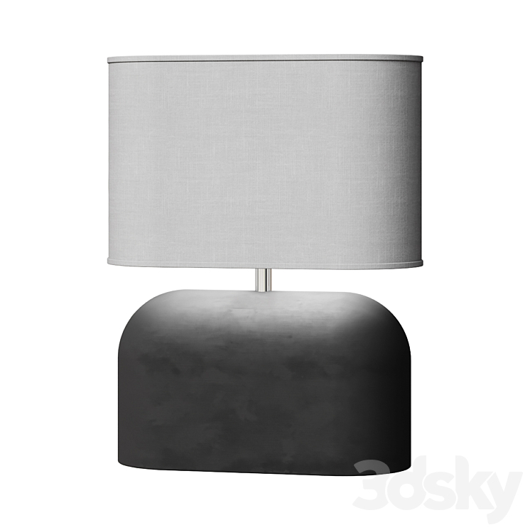 Concrete Table Lamp 3DS Max - thumbnail 1