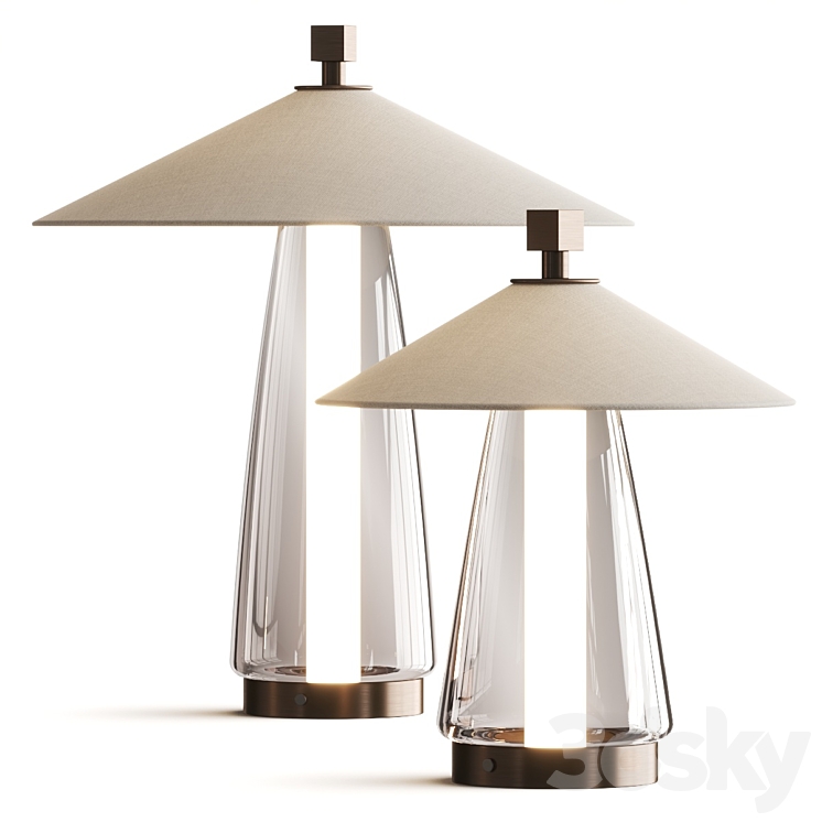 Contardi Asia Table Lamps 3DS Max Model - thumbnail 1