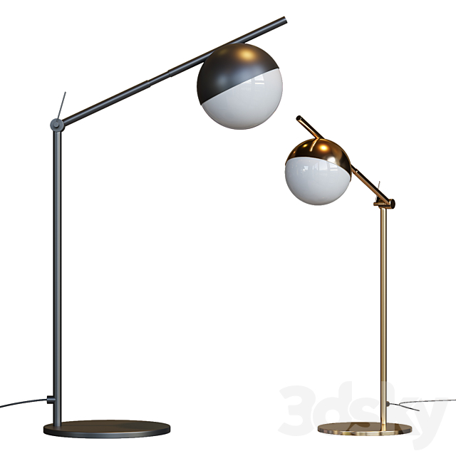 Contina Swing Arm Table Lamp 3DSMax File - thumbnail 1