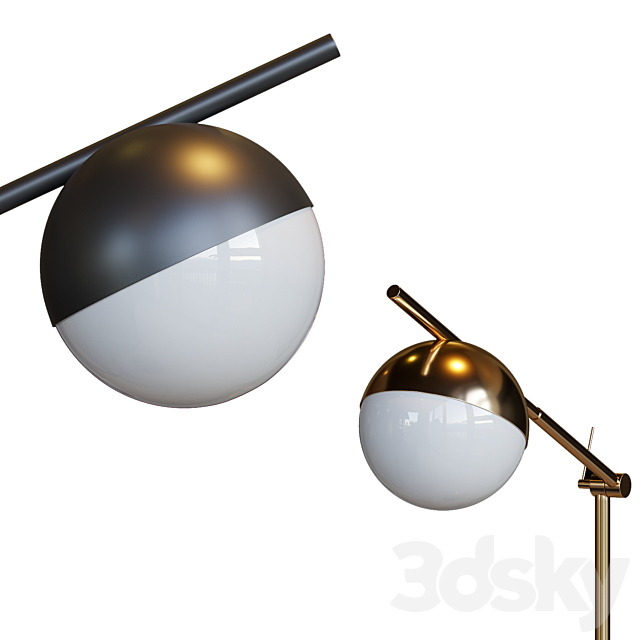 Contina Swing Arm Table Lamp 3DSMax File - thumbnail 2