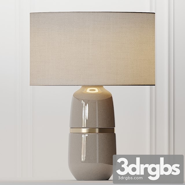 Cox Cox Banded Ceramic Table Lamp 3dsmax Download - thumbnail 1