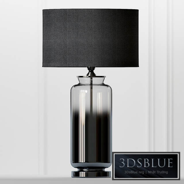 Cox & Cox Gray Smoke Glass Table Lamp 3DS Max - thumbnail 3