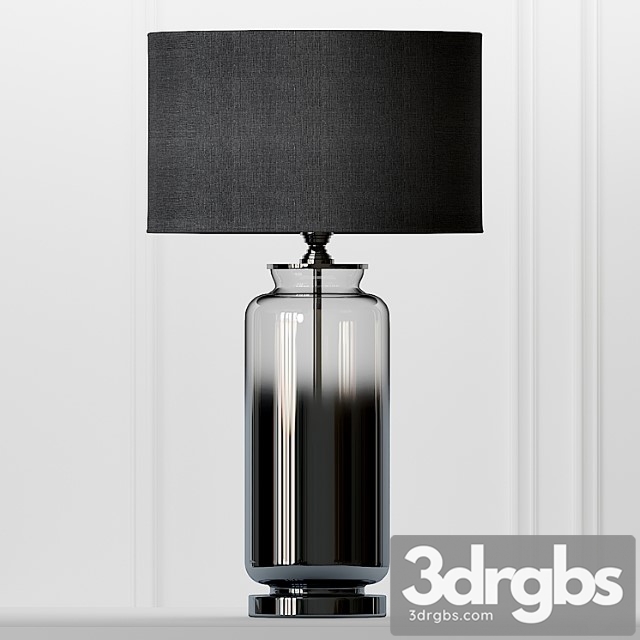 Cox & cox gray smoke glass table lamp 3dsmax Download - thumbnail 1