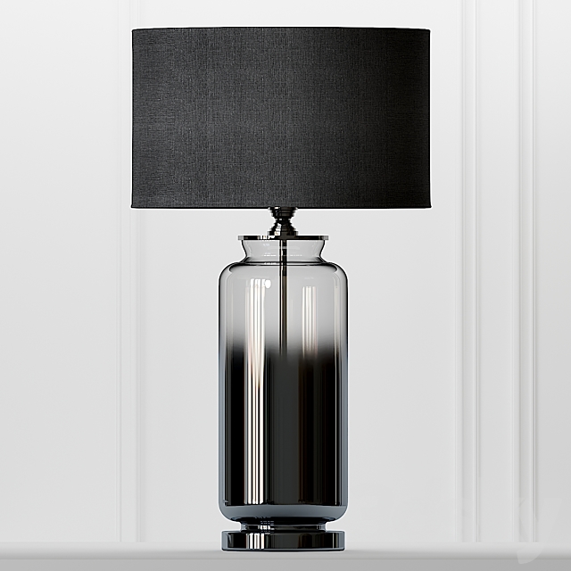 Cox & Cox Gray Smoke Glass Table Lamp 3DSMax File - thumbnail 1