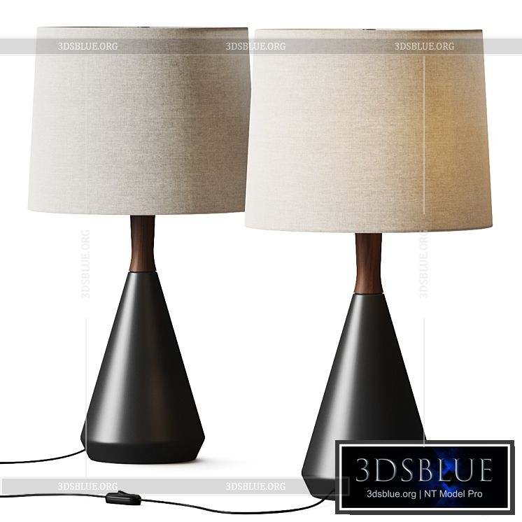 Crate and Barrel Weston Table Lamp 3DS Max - thumbnail 3