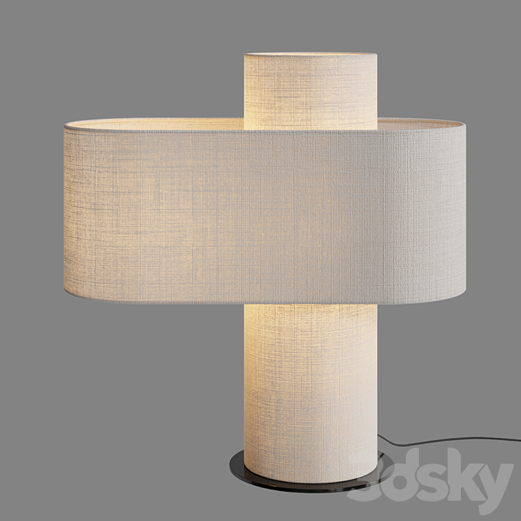 CRATE & BARREL Heron Glowing Table Lamp 3DS Max Model - thumbnail 1