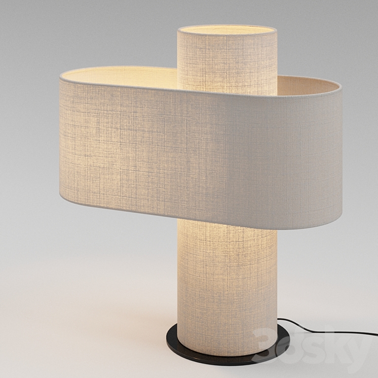 CRATE & BARREL Heron Glowing Table Lamp 3DS Max Model - thumbnail 2