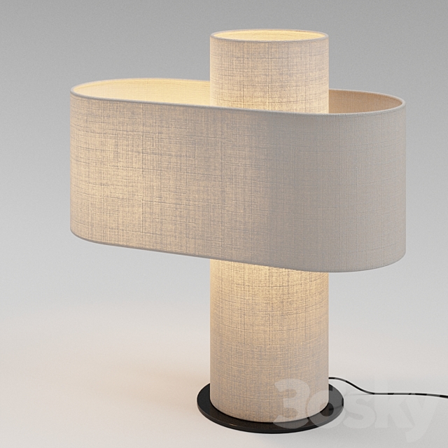 CRATE & BARREL Heron Glowing Table Lamp 3DSMax File - thumbnail 2