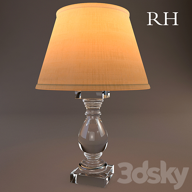 Crystal Banister Table Lamp 3DSMax File - thumbnail 1