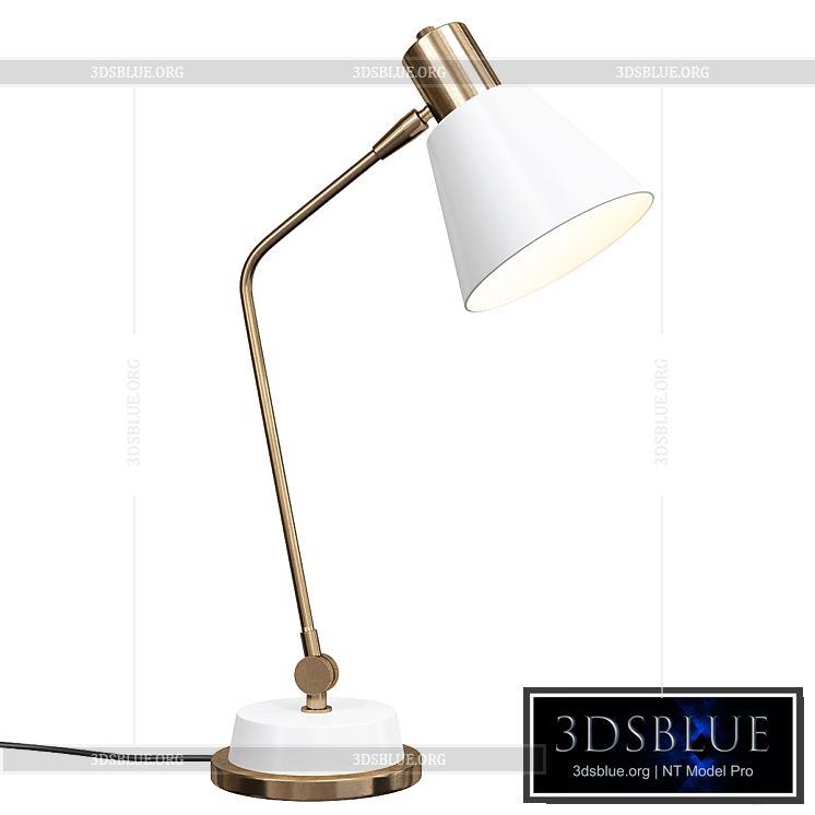 Cylinder usb task table lamp 3DS Max - thumbnail 3