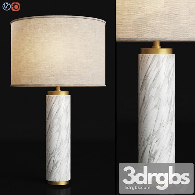 Cylindrical Column Marble 1 3dsmax Download - thumbnail 1