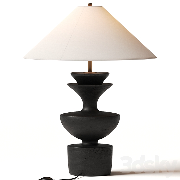 Danny Kaplan Ceramic Sophia Table Lamp 3DS Max - thumbnail 1