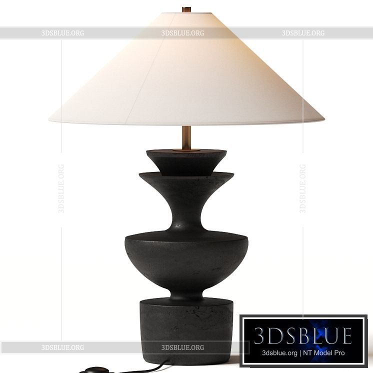 Danny Kaplan Ceramic Sophia Table Lamp 3DS Max - thumbnail 3