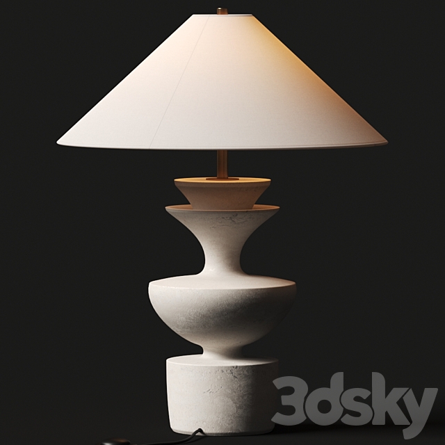 Danny Kaplan Ceramic Sophia Table Lamp 3DSMax File - thumbnail 2