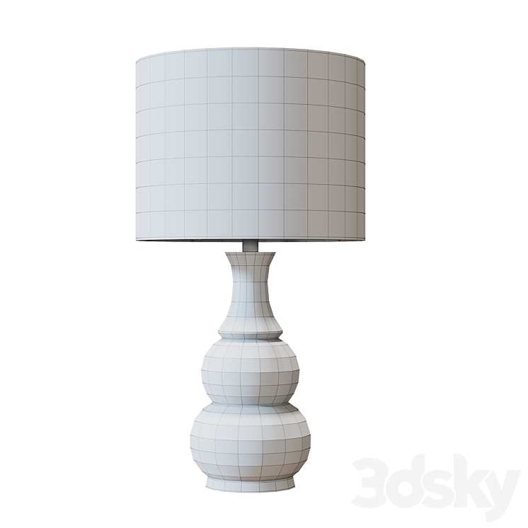 Decor Therapy Harper Aqua Ceramic 3DS Max Model - thumbnail 2