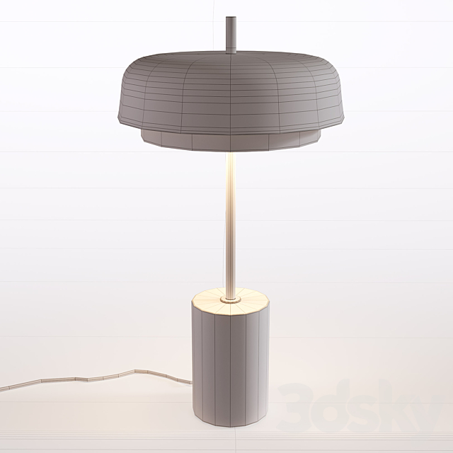 Direct lamp made of metal and marble Clepsos 3ds Max - thumbnail 2