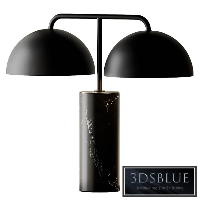 Domes Black Marble Table Lamp by Cb2 Exclusive 3DS Max - thumbnail 3