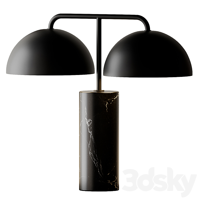 Domes Black Marble Table Lamp by Cb2 Exclusive 3DSMax File - thumbnail 1