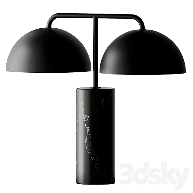 Domes Black Marble Table Lamp by Cb2 Exclusive 3DSMax File - thumbnail 2