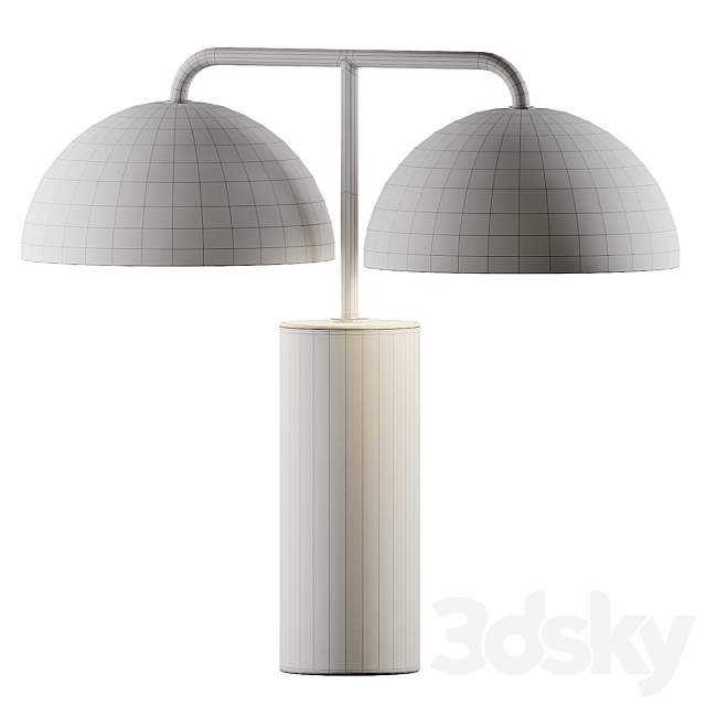 Domes Black Marble Table Lamp by Cb2 Exclusive 3DSMax File - thumbnail 3