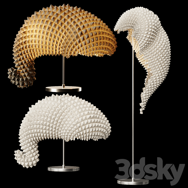 DRAGON’S TAIL TABLE LAMP 3DS Max Model - thumbnail 2