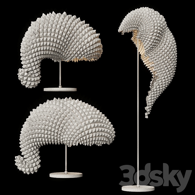 DRAGON’S TAIL TABLE LAMP 3DS Max Model - thumbnail 3