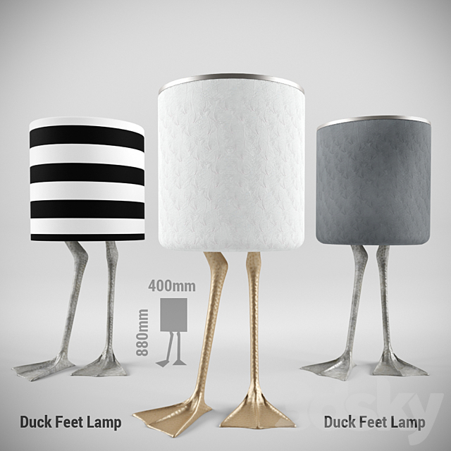 DUCK FEET LAMP 3DSMax File - thumbnail 1