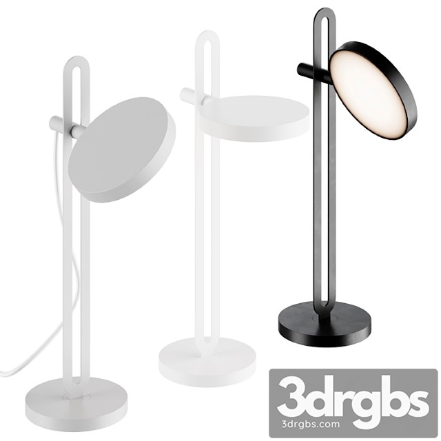 Echo Table Lamp White 3dsmax Download - thumbnail 1