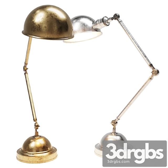 Eichholtz 101403 desk lamp soho antique brass finish - thumbnail 1