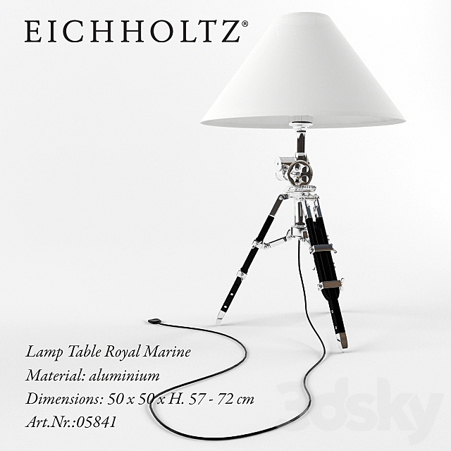 Eichholtz LampTable Royal Marine 3ds Max - thumbnail 1