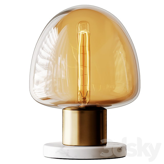 Eliana Glass Table Lamp 3DSMax File - thumbnail 2