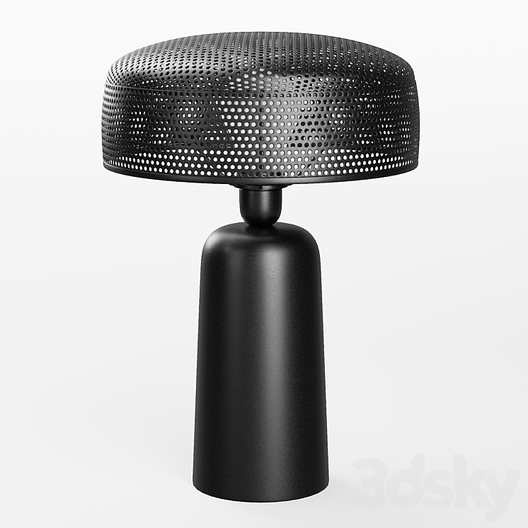 Emery Metal Table Lamp 3DS Max Model - thumbnail 1