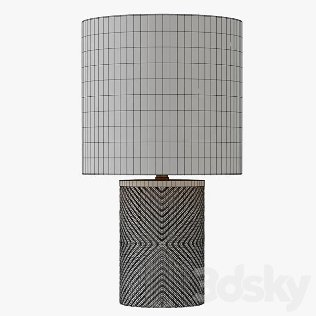 Etched Glass Table Lamp 3DSMax File - thumbnail 3