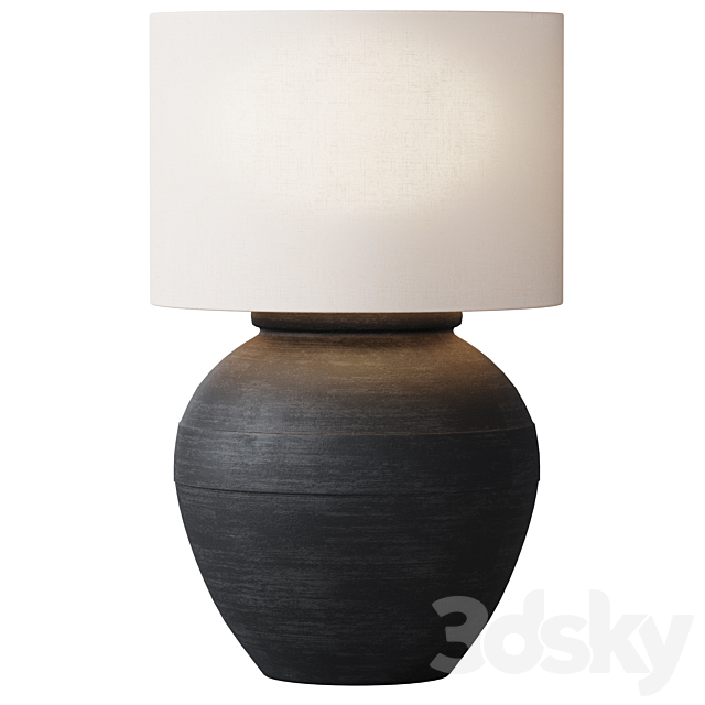 Faris Ceramic Table Lamp 3ds Max - thumbnail 2