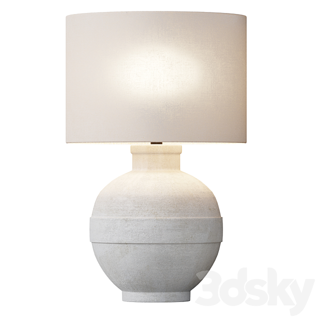 Faris Ceramic Table Lamp 3ds Max - thumbnail 3