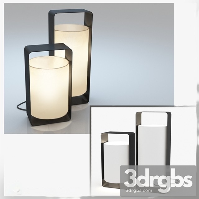 Faro Barcelona White Lula P Table Lamp 3dsmax Download - thumbnail 1