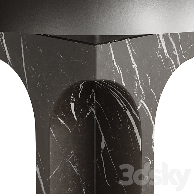 FENDI ROXIE TABLE LAMP MARQUINA BLACK MARBLE 3DSMax File - thumbnail 4