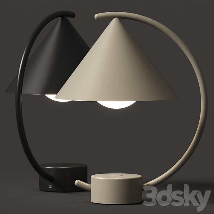 Ferm Living Meridian Table Lamp 3DS Max Model - thumbnail 2