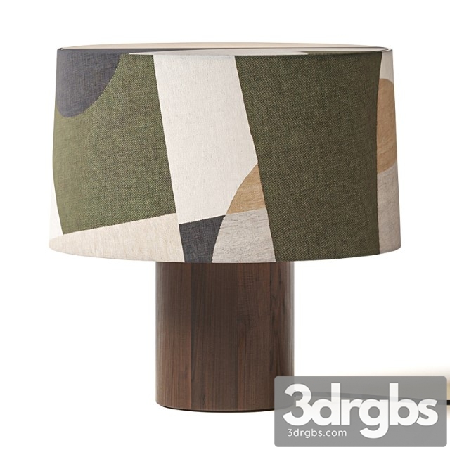 Ferm living post table lamp entire lampshade - thumbnail 1