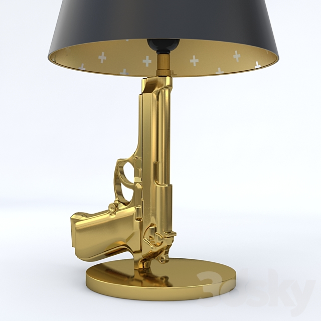 FLOS BEDSIDE GUN LAMP 3DS Max Model - thumbnail 2