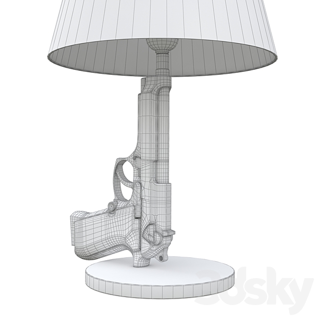 FLOS BEDSIDE GUN LAMP 3DS Max Model - thumbnail 3