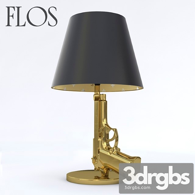 Flos Bedside Gun Lamp 3dsmax Download - thumbnail 1