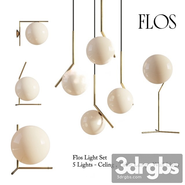 Flos IC Lights Set 3dsmax Download - thumbnail 1