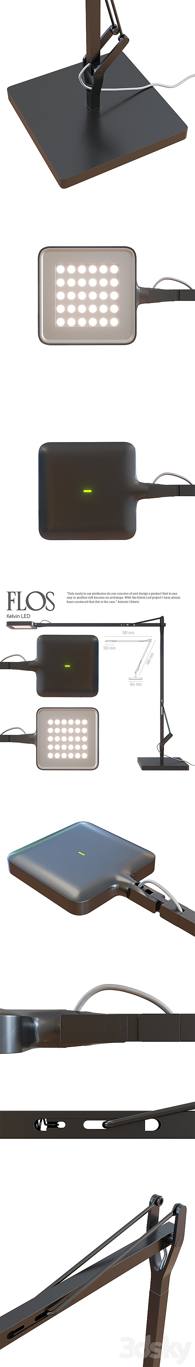 Flos Kelvin LED 3DS Max Model - thumbnail 2