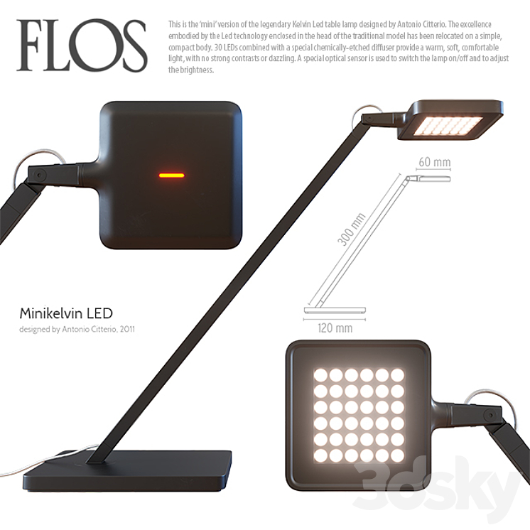 Flos Minikelvin LED 3DS Max Model - thumbnail 1