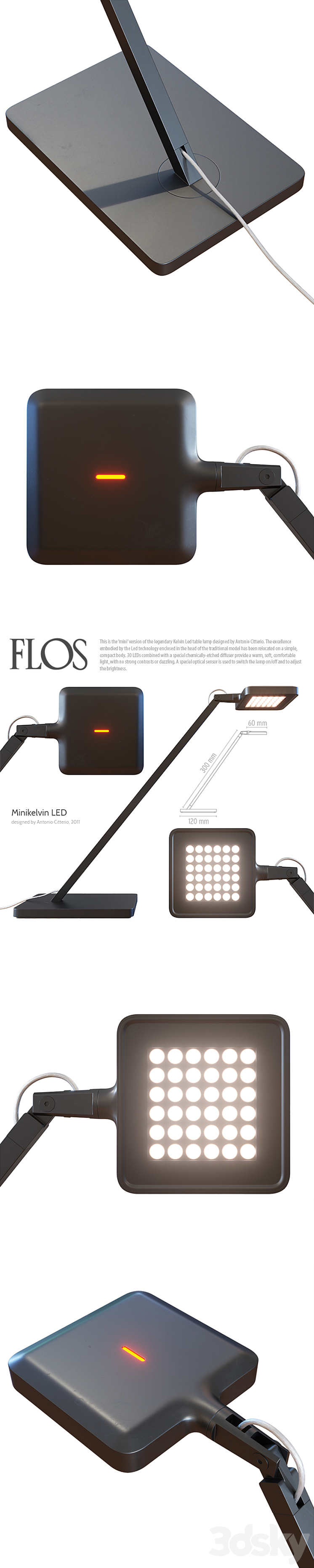 Flos Minikelvin LED 3DS Max Model - thumbnail 2