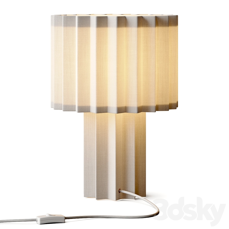 Folkform for Orsjo Belysning Plisse Table Lamp 3DS Max Model - thumbnail 1